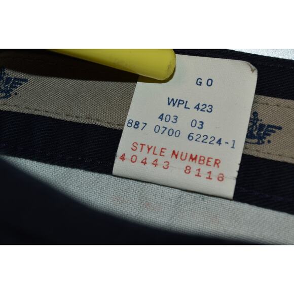 Dockers No Wrinkle Twill Men's 40x32 Pleated Khaki Pants Black - Picture 5 of 10